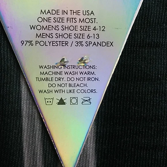 Living Royal Unisex X Ray Crew Sock Black Halloween - Picture 5 of 6